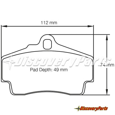 Carbotech CT738 Brake Pads - Porsche